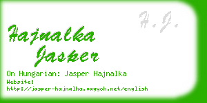 hajnalka jasper business card